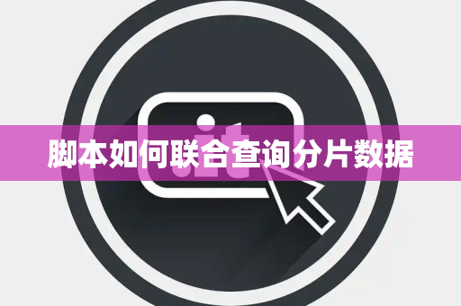 脚本如何联合查询分片数据 脚本如何联合查询分片数据