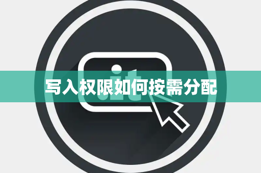 写入权限如何按需分配 写入权限如何按需分配