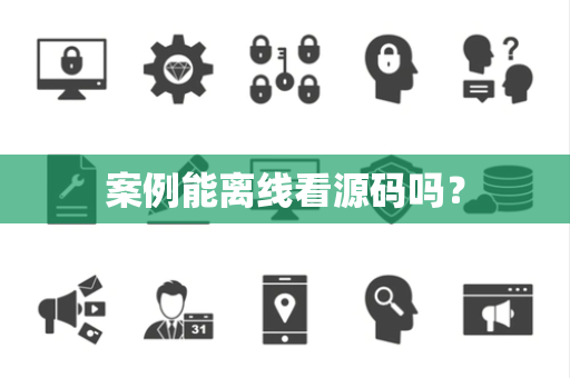 案例能离线看源码吗？