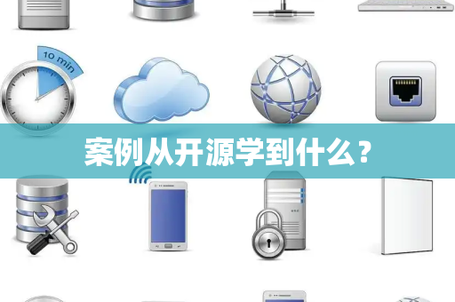 案例从开源学到什么？
