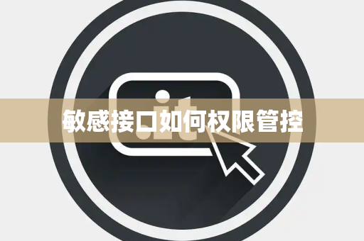 敏感接口如何权限管控 敏感接口如何权限管控