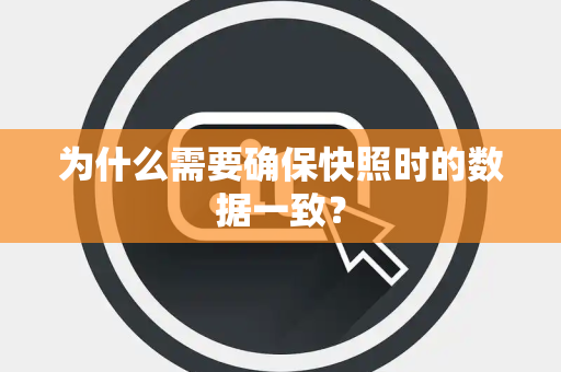 为什么需要确保快照时的数据一致? 为什么需要确保快照时的数据一致?