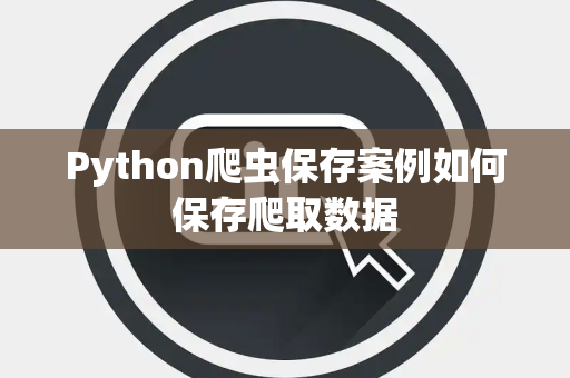 Python爬虫保存案例如何保存爬取数据 Python爬虫保存案例如何保存爬取数据