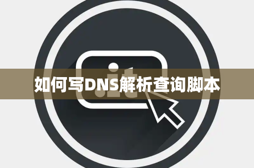 如何写DNS解析查询脚本 如何写DNS解析查询脚本