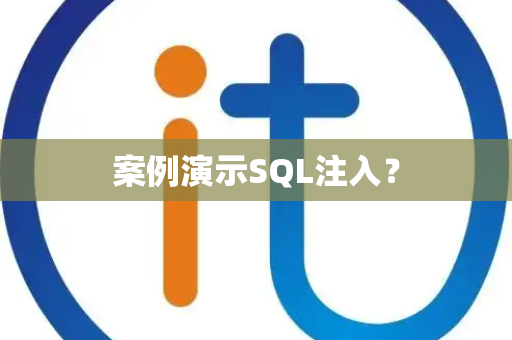 案例演示SQL注入？