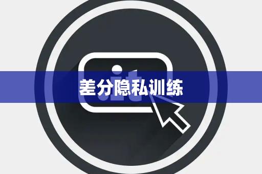 差分隐私训练 差分隐私训练