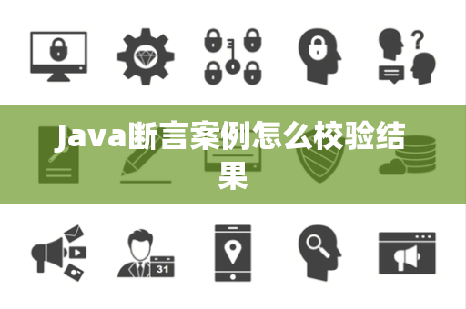 Java断言案例怎么校验结果 Java断言案例怎么校验结果