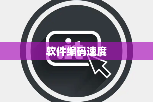 软件编码速度 软件编码速度