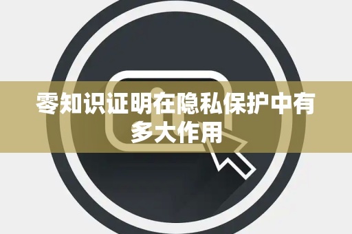 零知识证明在隐私保护中有多大作用 零知识证明在隐私保护中有多大作用