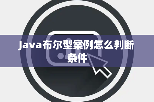 Java布尔型案例怎么判断条件 Java布尔型案例怎么判断条件