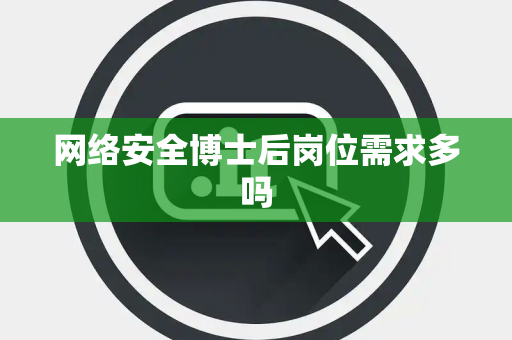 网络安全博士后岗位需求多吗 网络安全博士后岗位需求多吗