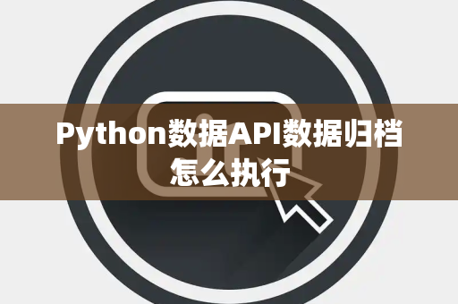 Python数据API数据归档怎么执行