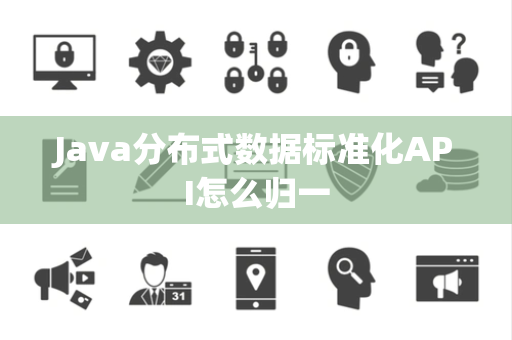 Java分布式数据标准化API怎么归一