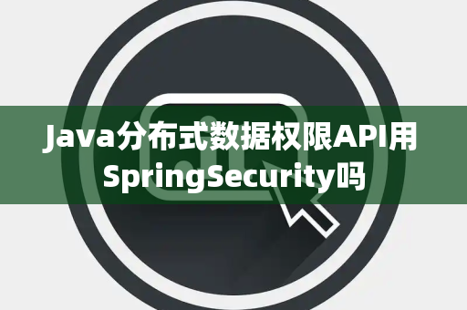 Java分布式数据权限API用SpringSecurity吗
