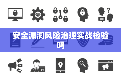 安全漏洞风险治理实战检验吗