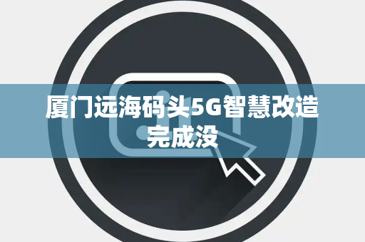 厦门远海码头5G智慧改造完成没