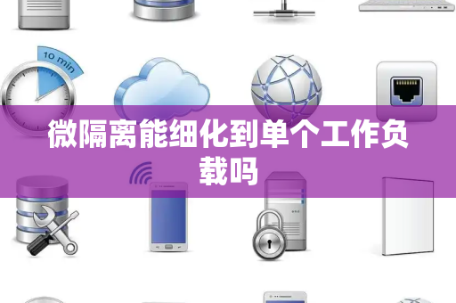 微隔离能细化到单个工作负载吗 微隔离能细化到单个工作负载吗