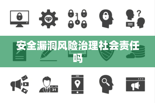 安全漏洞风险治理社会责任吗
