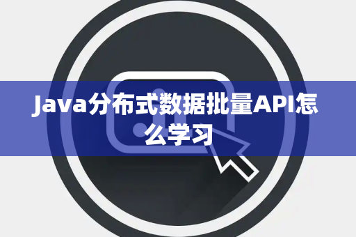 Java分布式数据批量API怎么学习 Java分布式数据批量API怎么学习