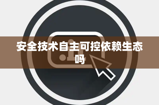 安全技术自主可控依赖生态吗