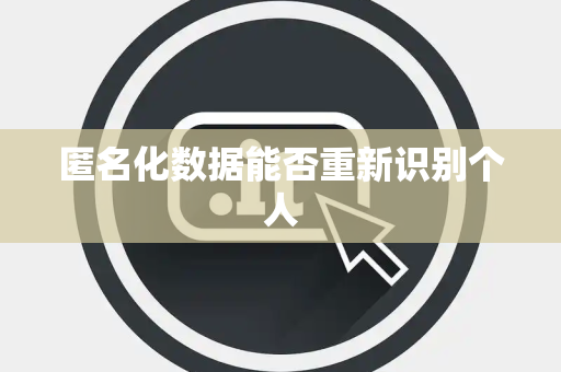 匿名化数据能否重新识别个人