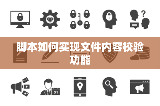 脚本如何实现文件内容校验功能
