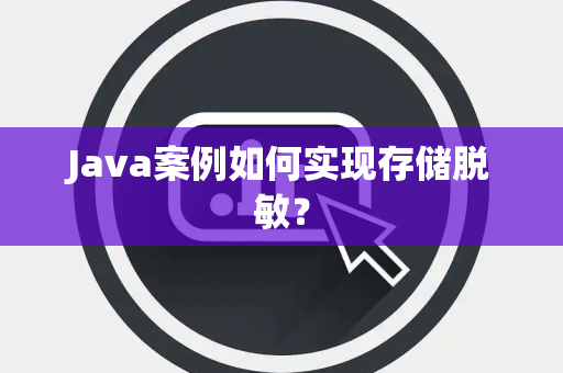 Java案例如何实现存储脱敏？