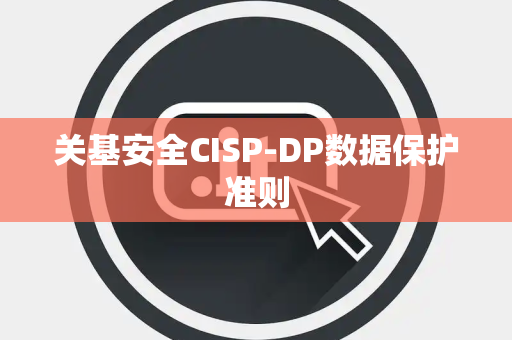 关基安全CISP-DP数据保护准则
