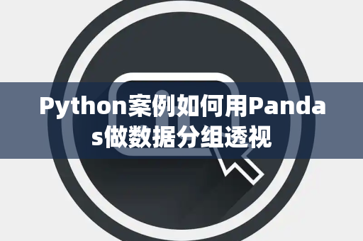 Python案例如何用Pandas做数据分组透视