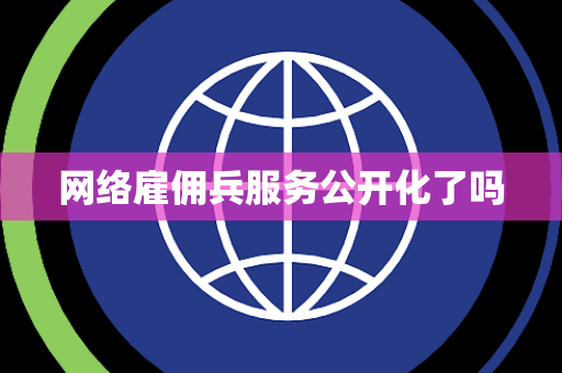 网络雇佣兵服务公开化了吗