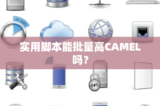 实用脚本能批量高CAMEL吗？