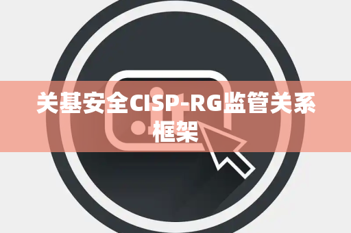 关基安全CISP-RG监管关系框架