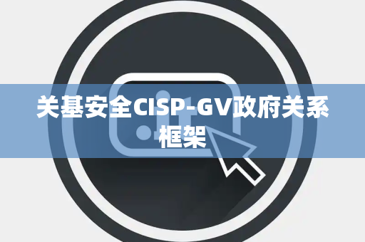 关基安全CISP-GV政府关系框架