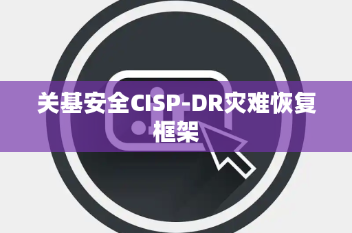 关基安全CISP-DR灾难恢复框架