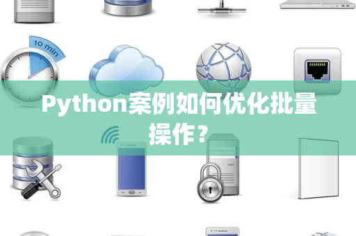 Python案例如何优化批量操作？
