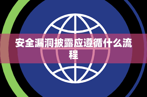 安全漏洞披露应遵循什么流程