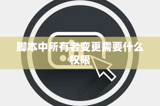 脚本中所有者变更需要什么权限 脚本中所有者变更需要什么权限