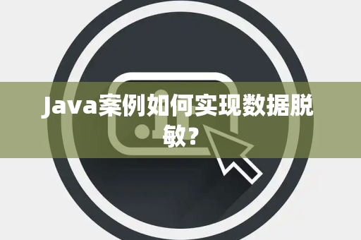 Java案例如何实现数据脱敏？