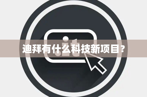 迪拜有什么科技新项目？