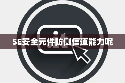 SE安全元件防侧信道能力呢