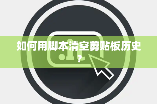 如何用脚本清空剪贴板历史？