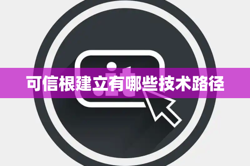 可信根建立有哪些技术路径