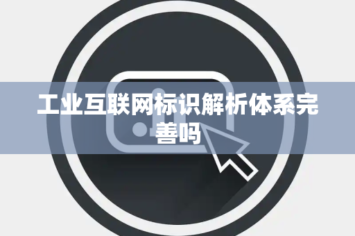 工业互联网标识解析体系完善吗