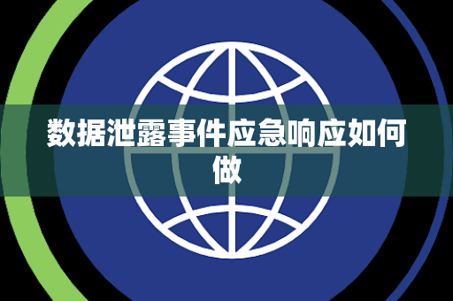 数据泄露事件应急响应如何做