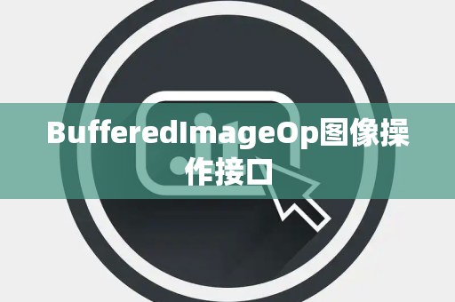 BufferedImageOp图像操作接口