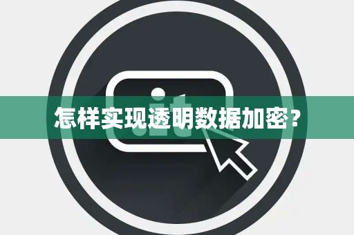 怎样实现透明数据加密？