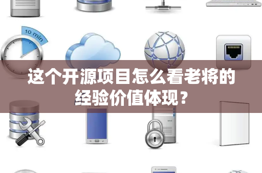 这个开源项目怎么看老将的经验价值体现？