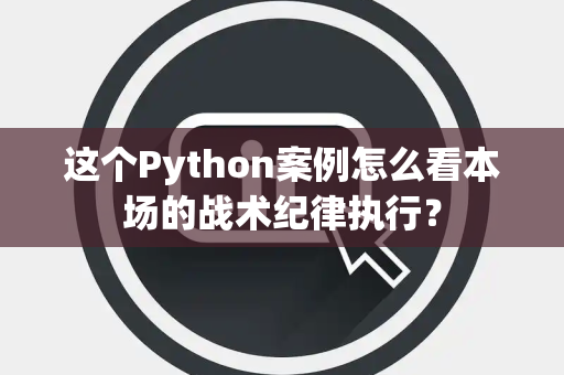 这个Python案例怎么看本场的战术纪律执行？