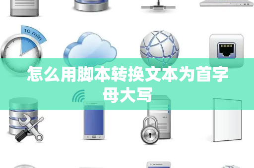 怎么用脚本转换文本为首字母大写