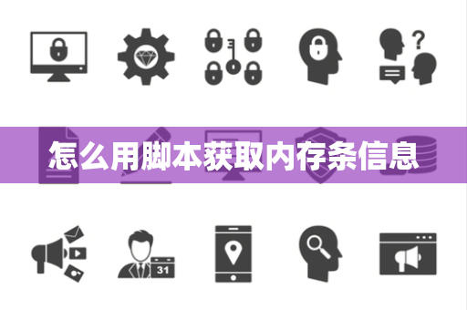 怎么用脚本获取内存条信息
